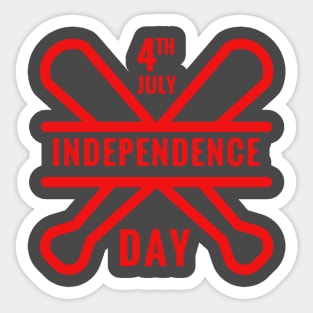 Independence Day Gelb Sticker